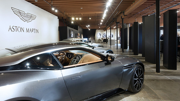 Showroom view of Aston Martin’s latest