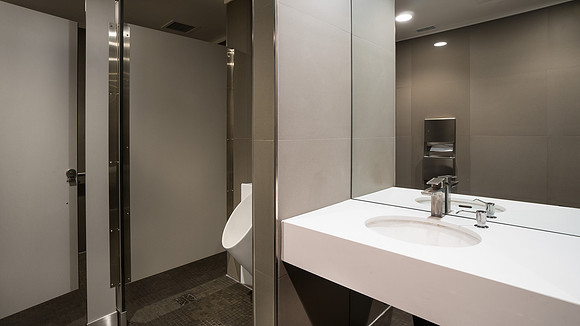 Interior of men’s room