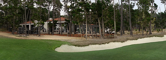 Back of residence from golf course