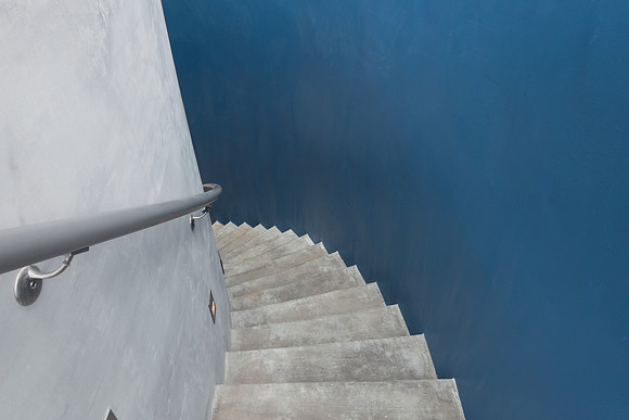 Stair detail in guest house